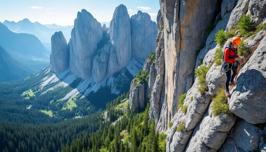 découvrez les dolomites, une destination idéale pour les grimpeurs débutants avec des via ferrata spécialement adaptées à tous les niveaux pour une aventure en montagne sécurisée et inoubliable.