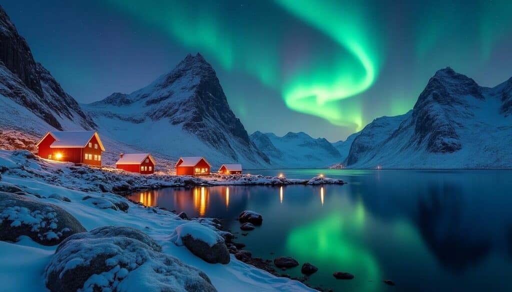 découvrez les îles lofoten, un paradis pour les photographes passionnés attirés par les magnifiques aurores boréales hivernales et les paysages époustouflants.