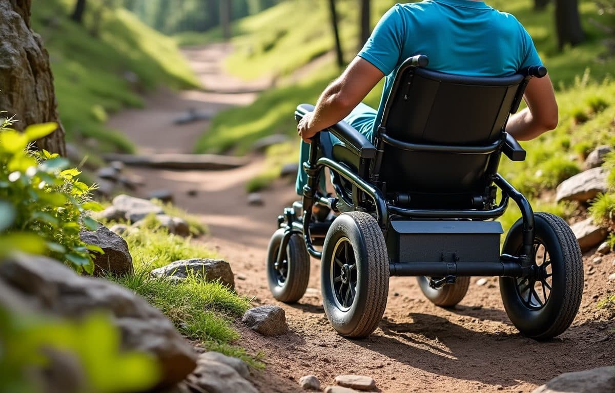 découvrez comment utiliser un fauteuil roulant spécialement conçu pour les sentiers de randonnée et profitez pleinement de vos aventures en pleine nature.