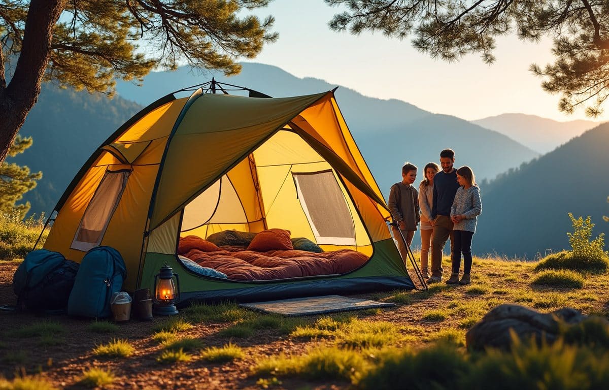 découvrez comment choisir une tente de camping familiale adaptée à votre séjour : capacité, confort, résistance et facilité de montage.